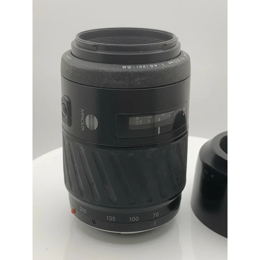Minolta AF Zoom 70-210 mm 1:4.5 (22) -5.6 49mm Lens + Tiffen 49 Mm UV Protector
